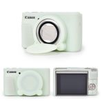 MUZIRI KINOKOO Canon PowerShot SX740 SX730 HS Kamera için Kamera Kılıfı - Canon SX730 SX740 HS Kamera için Çıkarılabilir Lens Kapaklı Yumuşak Silikon Çanta - Slim Fit Hafif - Jöle Yeşili