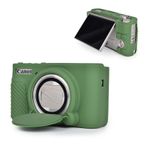 MUZIRI KINOKOO Canon SX740 SX730 HS Kamera için Silikon Kılıf - Yumuşak Hafif Powershot SX730 SX740 HS Çıkarılabilir Lens Kapaklı Koruyucu Kılıf - Kamera Düğmelerine Erişim Sağlayın - Yeşil