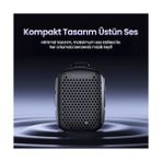 MWX Teknoloji Clip 5W Klipsli Su Geçirmez Taşınabilir Mini Bluetooth Hoparlör Yeşil - 01-Siyah