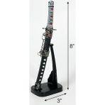 MWX Teknoloji Dekoratif Mini Katana Samurai Zarf Açacağı, Stili Masaüstü Süs Kılıcı, Kaideli Koleksiyonluk Ofis Aksesuarı, Metal Görünümlü Mini Kılıç, & Oyun Temalı Şık Hediyelik Obje (20 Cm) - -- - Option-1