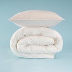 MWX Teknoloji Elegante Dormio Trio Yastık Kılıfı&yorgan Krem 155X215 cm - 001-Renkli - 100 x 100 cm