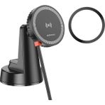 MWX Teknoloji ile Uyumlu Araç Içi Telefon Tutucu - 5W/7.5W/10W/15W Hızlı Şarj Desteği, ile Uyumlu 12-16 Serisi ve Diğer 4.5-7.0 Inç Telefonlar Için Uygun BH208 - Option-1 - 000-Siyah