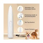 MWX Teknoloji Kedi Köpek Pati Tüy Kesme Makinesi Sessiz Hassas Bölge Traş Cihazı Seramik & Çelik Bıçaklı - Acı Kahve