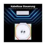 MWX Teknoloji Li Unı Fan Reverse Sl Wıreless 1X120MM Beyaz Kasa Fanı (G99.12RSL1W1W.00) - 0 - Siyah