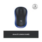 MWX Teknoloji M185 Kablosuz Fare, Nano USB Alıcı Üzerinden 2,4 Ghz Bağlantı, 1000 Dpı Optik Sensör, 12 Ay Pil Ömrü, Sol ve Sağ Elini Kullananlar Için, Pc/mac - Mavi