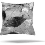 MWX Teknoloji Pelangi Mermer Yaprak Desen Gizli Fermuarlı Yastık Kılıfı Kırlent Kılıfı Koltuk Yastık Kılıfı, Gri 45 x 45 - 001-Renkli