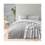 MWX Teknoloji Taç Elwood Battaniyeli DESENLI%100 Pamukscotch Pamuk Battaniye, Gri, Çift Kişilik - 001-Renkli - 100 x 100 cm