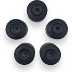 MWX Teknoloji Tekerlek Jant Bijon Kapağı 5 Adet 6X0601173B Vw Polo Hb ile Uyumlu 2001-2002 - (ClearEyelets)Black-RadiantOrchid - 13 inç