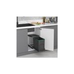 MWX Teknoloji Tls. Raylı Plastik Gövde Çöp Kovası 24 Lt.- Gri Tek Ebat Zsx S-2571-A - 000-Siyah - Option-1