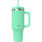 MWX Teknoloji Üniseks Yetişkin Streeterville Tumbler Pipetli Yalıtımlı Su Şişesi, 1.2l, Açık Yeşil - Option-1 - 0 - Siyah