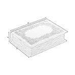 MWX Teknoloji Vintiquewise QI003691.B Kitap Şeklinde Dekoratif Saklama Kutusu, Mavi - Option-1