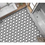 MWX Teknoloji Yer Kaplama Zemin Kaplama Folyosu 65X130 cm Siyah Altıgen - Option-1