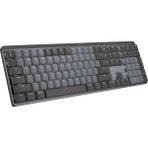 Mx Mechanical Kablosuz Aydınlatmalı Performans Klavyesi, Sessiz, Ergonomik, Tam Boyutlu, Çoklu Cihaz Özelliği, Bluetooth, Logi Bolt USB Alıcı, Usb-C, 10 Ay Pil Ömrü, Ingilizce Q, Siyah