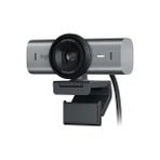 Mx Ultra Hd 4K Web Kamerası, 60 Fps 1080P, Gürültü Önleyici Çift Mikrofon, Usb-C, Web Kamerası Kapağı, Microsoft Teams, Zoom, Meet ile Uyumlu, Açık Gri - Option-1
