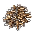Mxfans RC Uçak Helikopteri için Vida ve Somunlu 20 adet Metal 1 MM İtme Çubuğu Bağlantı Durdurucu