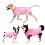 MXICNC Köpek Cerrahisi Kurtarma Takımı, Dişi Köpekler için Kravat Boyası Pet Cerrahi Kıyafet, Koni E-Yaka Alternatifleri Karın Yaraları Koruyucu, Küçük Orta Büyük Köpekler için Nötr Köpek Yalama Önleyici