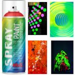 MxS Premium Neon Efekt Fosforlu Floresan Sprey Boya 400 ml - FLORESAN SARI