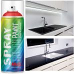 MxS Suya Dayanıklı Mat Siyah Lavabo-Fayans Sprey Boyası 400 ml