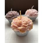 My Balli Store Cupcake Şekilli Mum 120GR Organik Soya %100 Vegan