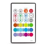 MY BEAUTY LIGHT LED Şerit Işıklar Ir Uzaktan Kumanda 24 Tuşlu Kablosuz Kontrol Dimmer Dc12-24v SMD 5050 RGB Led Şerit Işıklar için 4096 Renk Seçeneği (1 Paket)