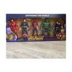 My Bebish Oyuncak 5li Figür Seti Ironman Captan Amerika Spiderman Hulk Thanos Figürleri 5li Set