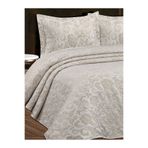 My Bed Home Collection SARMAŞIK YASTIKLI YATAK ÖRTÜSÜ PİKE TAKIMI (BEJ)