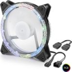 My Best Store Kasa Fanı Kristal Rgb 12 cm - Siyah ND2662 - Renkli