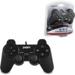 My Best Store Ps3 Siyah Oyun Kolu Analog Titreşimli USB Kablo 15 Tuş - 2 Analog - 8 Yön Tetikleyici 1.8m - Çok Renkli