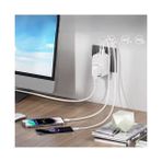 My Best Store Tekli Yüksek Voltaj Korumalı Duvar Prizi 2x Type-C 1x USB Çıkışlı Priz Grup Priz Çoğaltıc�