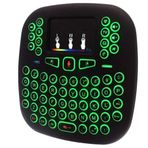 My Black 2.4GHZ I18 Mini Kablosuz Touch Pad Işıklı Klavye