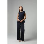 My Blog Lacivert Camille Klasik Düğmeli Yelek Pantolon Takım-8449