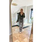 My Blog Yeşil Dakota İçi Suni Kürklü Süet Biker Ceket