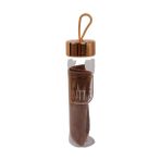 My Bottle Kadife Kılıflı Cam Şişe Matara 480 ml - Kahverengi