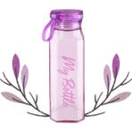 My Bottle Köşe Cam Matara 500 ml - Renk Seçenekli - Mor