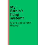 My brain's filing system ? More like a junk drawer.: A Whimsical Journal for Organizing Life's Chaos, One Thought at a Time