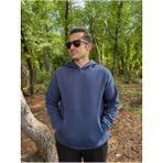 My Butik Erkek 3 Iplik Basic Oversize Kanguru Cepli Kapüşonlu Sweatshirt - 1 Lacivert - 3XL