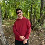 My Butik Erkek 3 Iplik Basic Oversize Kanguru Cepli Kapüşonlu Sweatshirt - Bordo - 2XL