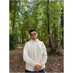 My Butik Erkek 3 Iplik Basic Oversize Kanguru Cepli Kapüşonlu Sweatshirt - Ekru