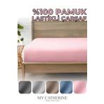 My Catherine Lastikli Çarşaf %100 Pamuk Tek ve Çift Kişilik - Penye Kumaş Lüks Konfor Yumuşaklık ve Dayanıklılık