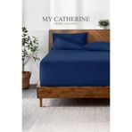 My Catherine Lastikli & Hipoalerjenik Çarşaf |%100 Pamuk Penye Kumaş | Lacivert 120x200, LUXCARSAF