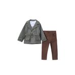 my ceylins Erkek Çocuk Trençkotlu Şık Takım – Ceket Pantolon Takım 2-5 Yaş