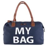M&Y Collection 7070 My Bag Lacivert Deri Anne Bebek Bakım Çantası