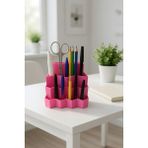 My Craft 3D Masa Üstü Organizer Kalemlik Çok Gözlü | Ofis & Çalışma Masası Düzenleyici - Pembe