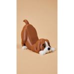 My Craft 3D MYCRAFT3D Köpek Figürlü Telefon Tutucu Stand - 3D Baskı Ofis Masaüstü Aksesuarı ve Biblo - Kahverengi
