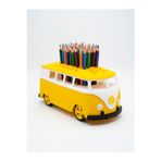 My Craft 3D MYCRAFT3D Minibüs Tasarım Kırmızı Sarı 3D Yazıcı Baskı Honeycomb Petek Kapaklı Masaüstü Aksesuarı