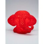 My Craft 3D MYCRAFT3D Sevimli Fil Çocuk Odası Gece Lambası 3D Tasarım LED Işıklı Masaüstü Mesh Dekor Hediyelik - Kırmızı