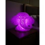 My Craft 3D MYCRAFT3D Sevimli Fil Çocuk Odası Gece Lambası 3D Tasarım LED Işıklı Masaüstü Mesh Dekor Hediyelik - Mor