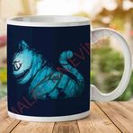 My Crazy Cat Cheshire Cat Forest Silhouette Alice In Wonderland İki Tarafı Baskılı Kupa Bardak