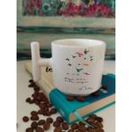 My Cup Kuş Baskılı Hayat Kısa Kuşlar Uçuyor Yazılı Kupa Bardak - Beyaz