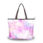 My Daily Kadın Tote Omuz Çantası Unicorn Galaxy Cloud El Çantası, Çoklu, Medium